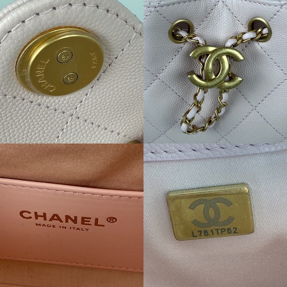 New CHANEL 25 Mini Pink Quilted Caviar Leather Shoulder Bag - Picture 10 of 12